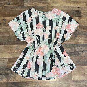 Vintage | Union Made Floral & Striped Lightweight Shirt